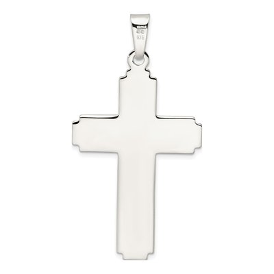 Sterling Silver Large Latin Cross Pendant – view 5