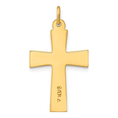 Gold-Plated Sterling Silver Enamel Cross Pendant – view 5