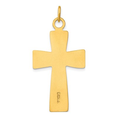 Sterling Silver Gold-Plated Cross Pendant – view 5
