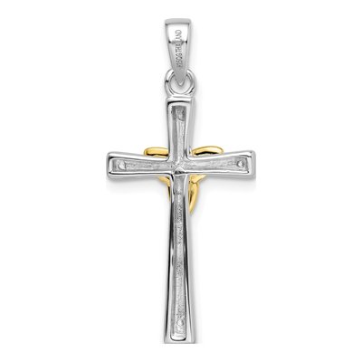 Gold-Plated Sterling Silver CZ Celtic Cross Pendant – view 5