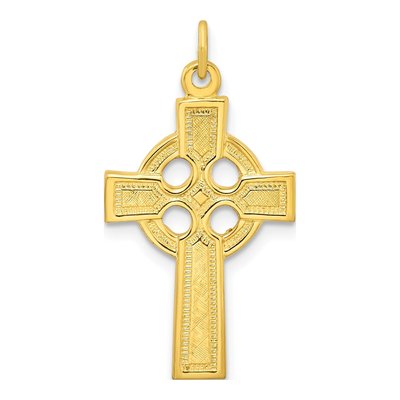 Gold-Plated Sterling Silver Cross Pendant
