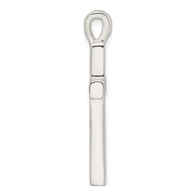 Sterling Silver Greek Key Hollow Cross Pendant – view 3
