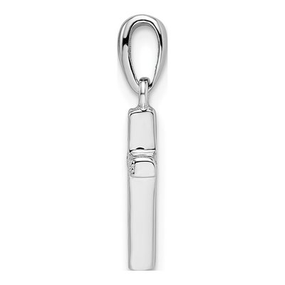 Sterling Silver CZ Cross Pendant – view 3