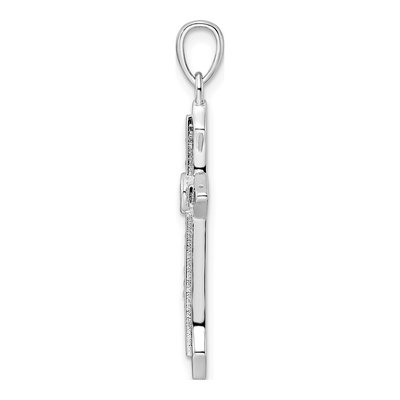 Sterling Silver CZ Cross Pendant – view 3