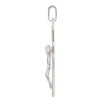 Sterling Silver Large Crucifix Pendant – view 3