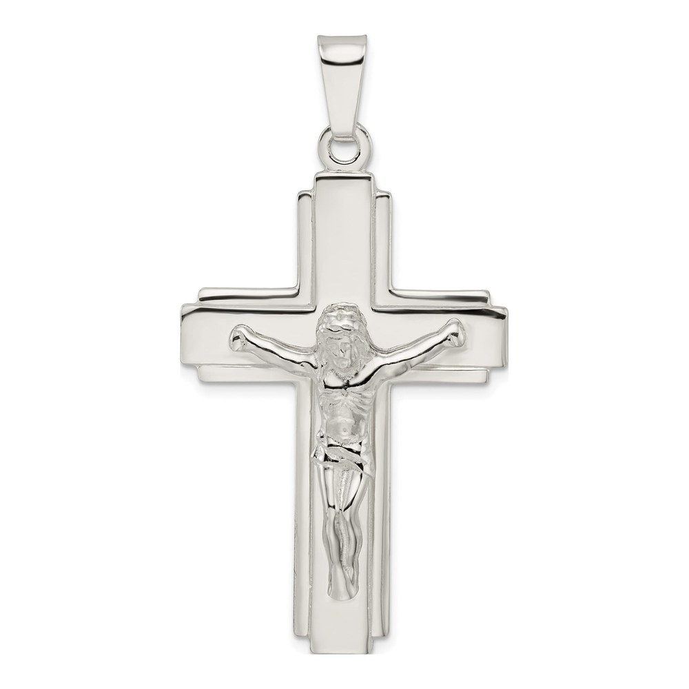 Sterling Silver Large Crucifix Pendant