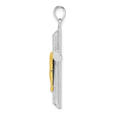 Gold-Plated Sterling Silver Crucifix Pendant – view 3