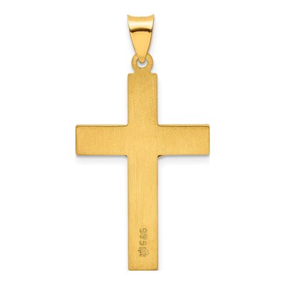 Gold-Plated Sterling Silver INRI Crucifix Pendant – view 5