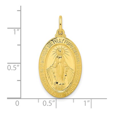 Gold-Plated Sterling Silver Miraculous Medal Pendant – view 4