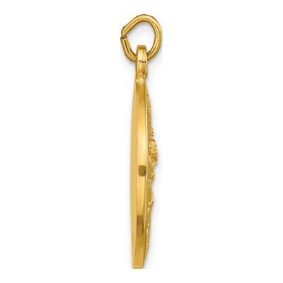 Gold-Plated Sterling Silver Saint Christopher Pendant – view 3