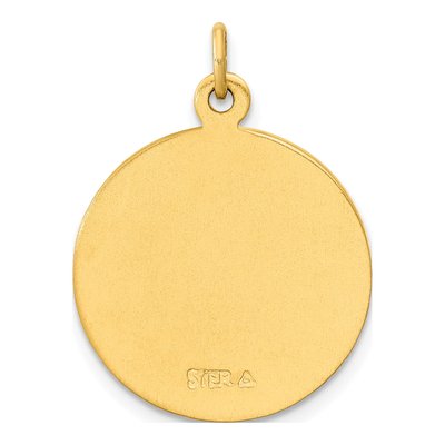 Gold-Plated Sterling Silver Saint Christopher Pendant – view 5