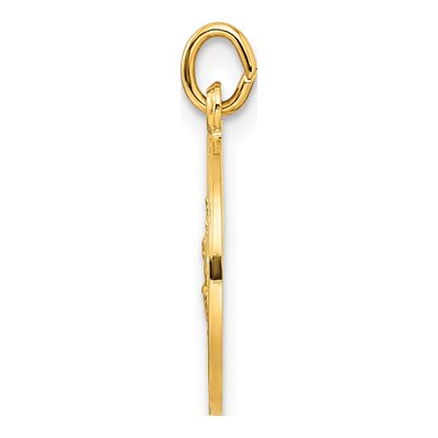 Gold-Plated Sterling Silver Saint Christopher Medal Pendant – view 3