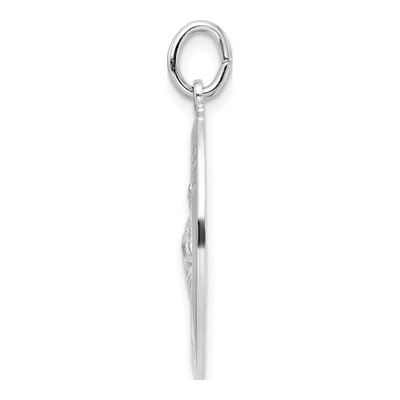 Sterling Silver Oval St Jude Pendant – view 3
