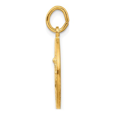 Gold-Plated Sterling Silver Saint Michael Medal Pendant – view 3