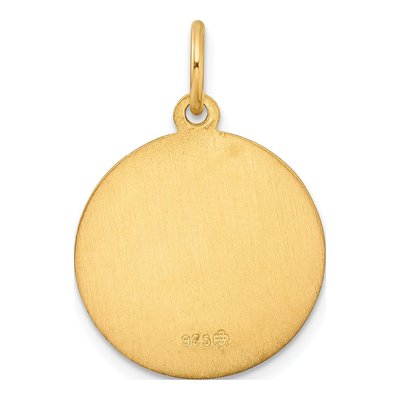 Gold-Plated Sterling Silver Saint Michael Medal Pendant – view 5