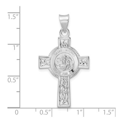Sterling Silver St Michael Cross Pendant – view 4