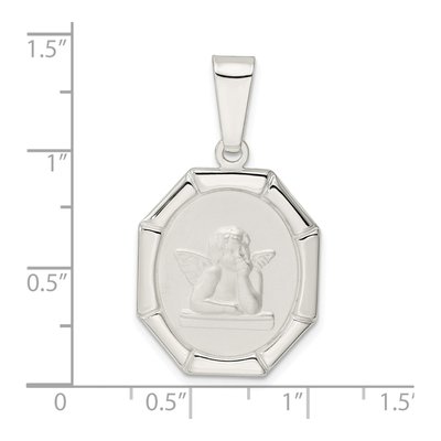 Sterling Silver Raphael Angel Pendant – view 4