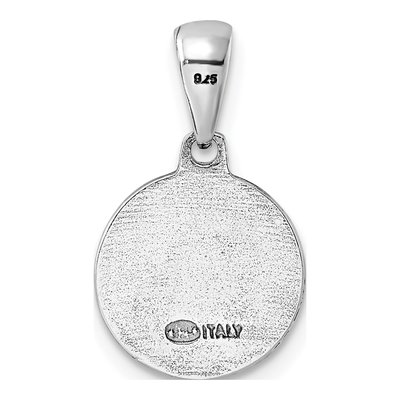 Sterling Silver Angels Circle Pendant – view 4