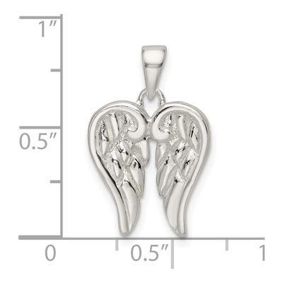 Sterling Silver Angel Wings Pendant – view 4