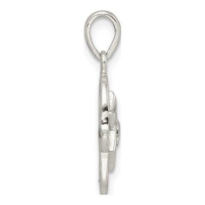 Sterling Silver Star of David Hamsa Chai Pendant – view 3