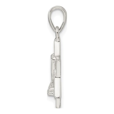 Sterling Silver Star of David Menorah Pendant – view 3