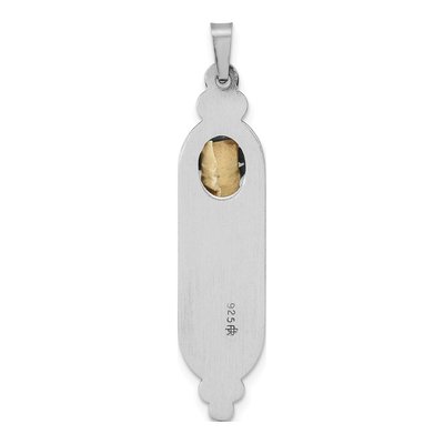 Sterling Silver Antiqued Mezuzah Pendant – view 5