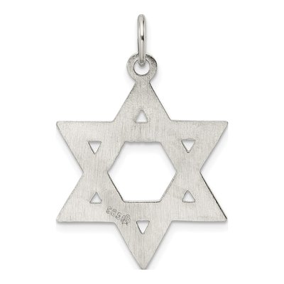 Sterling Silver Star of David Pendant – view 4