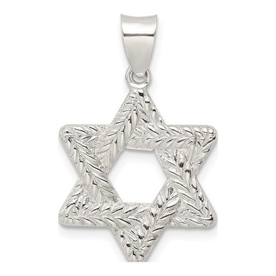 Sterling Silver Star of David Pendant