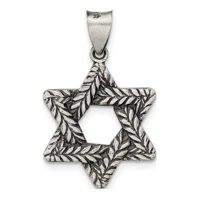 Sterling Silver Star of David Pendant