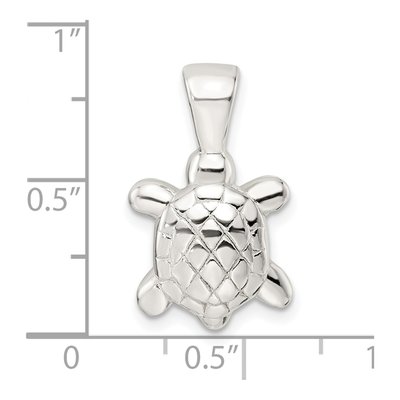 Sterling Silver Turtle Pendant – view 4