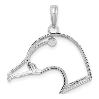 Sterling Silver Duck Head Charm – view 3