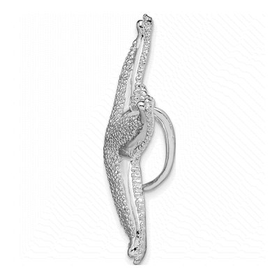 Sterling Silver Starfish Slide Pendant – view 3