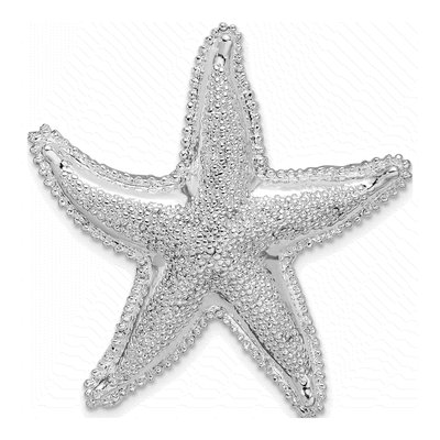 Sterling Silver Starfish Slide Pendant
