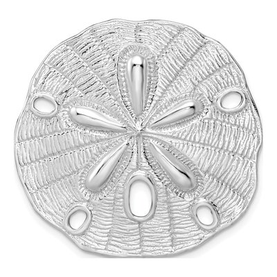 Sterling Silver Sand Dollar Slide Pendant