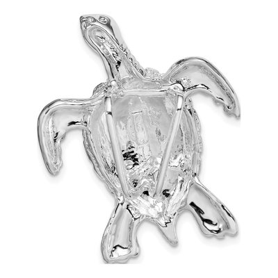 Sterling Silver Sea Turtle Slide Pendant – view 5