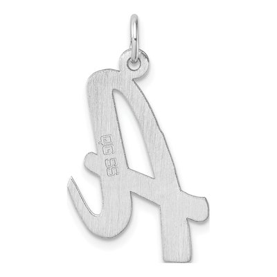 Sterling Silver Script Letter A Charm – view 4