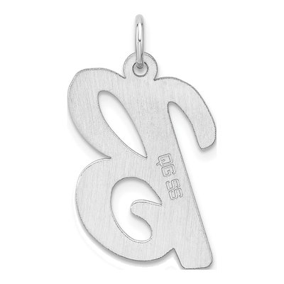 Sterling Silver Script Letter B Charm – view 4