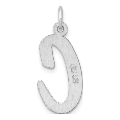 Sterling Silver Script Letter C Charm – view 4