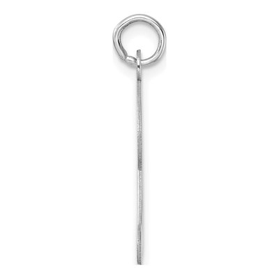 Sterling Silver Script Letter D Charm – view 3
