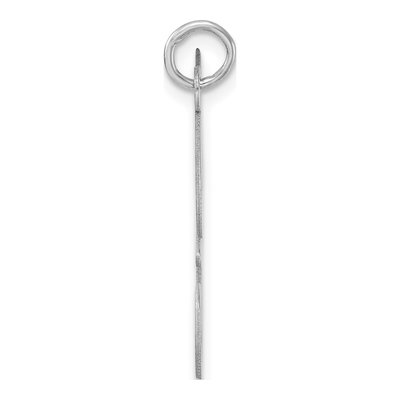 Sterling Silver Script Letter F Pendant – view 3