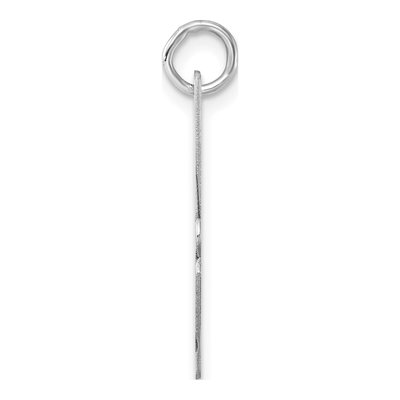 Sterling Silver Script Letter H Charm – view 3