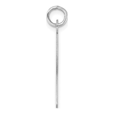 Sterling Silver Script Letter I Initial Charm – view 3
