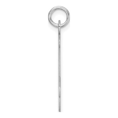 Sterling Silver Script Letter J Charm – view 3