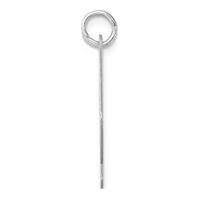 Sterling Silver Script Letter N Pendant – view 3