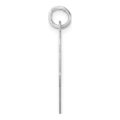 Sterling Silver Large Script Letter O Charm – view 3
