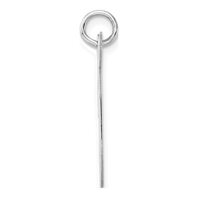 Sterling Silver Script Letter T Charm – view 3