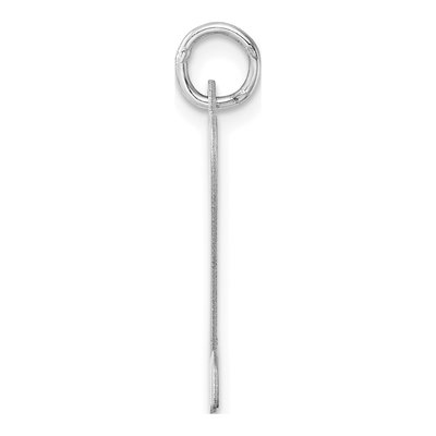 Sterling Silver Script Letter Z Charm – view 3
