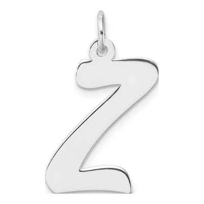 Sterling Silver Script Letter Z Charm