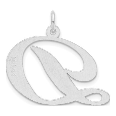Sterling Silver Letter D Charm – view 4