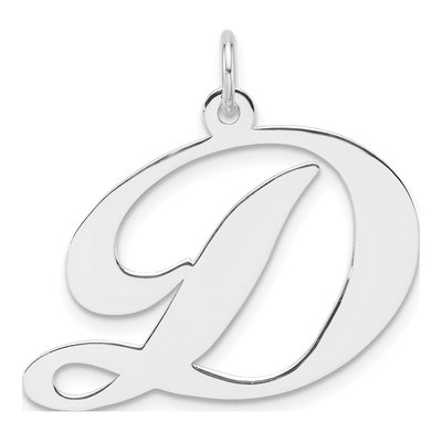 Sterling Silver Letter D Charm
